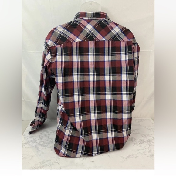 9K Clothing Co Premium Long Sleeve Button Down Shirt Mens L Western Plaid A1​​​ - Picture 3 of 4